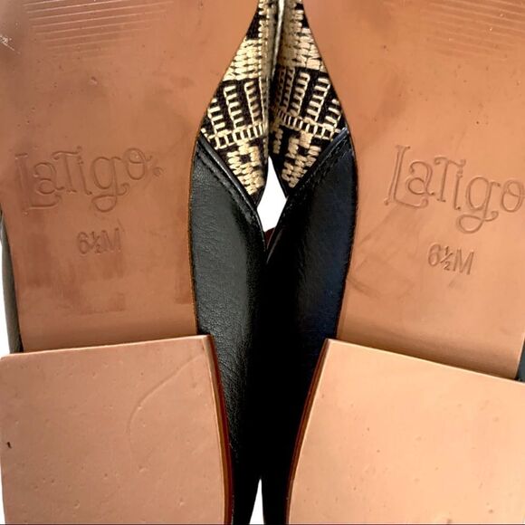 Anthropologie Latigo Alba Embroidered D’Orsay Flats - Picture 6 of 6